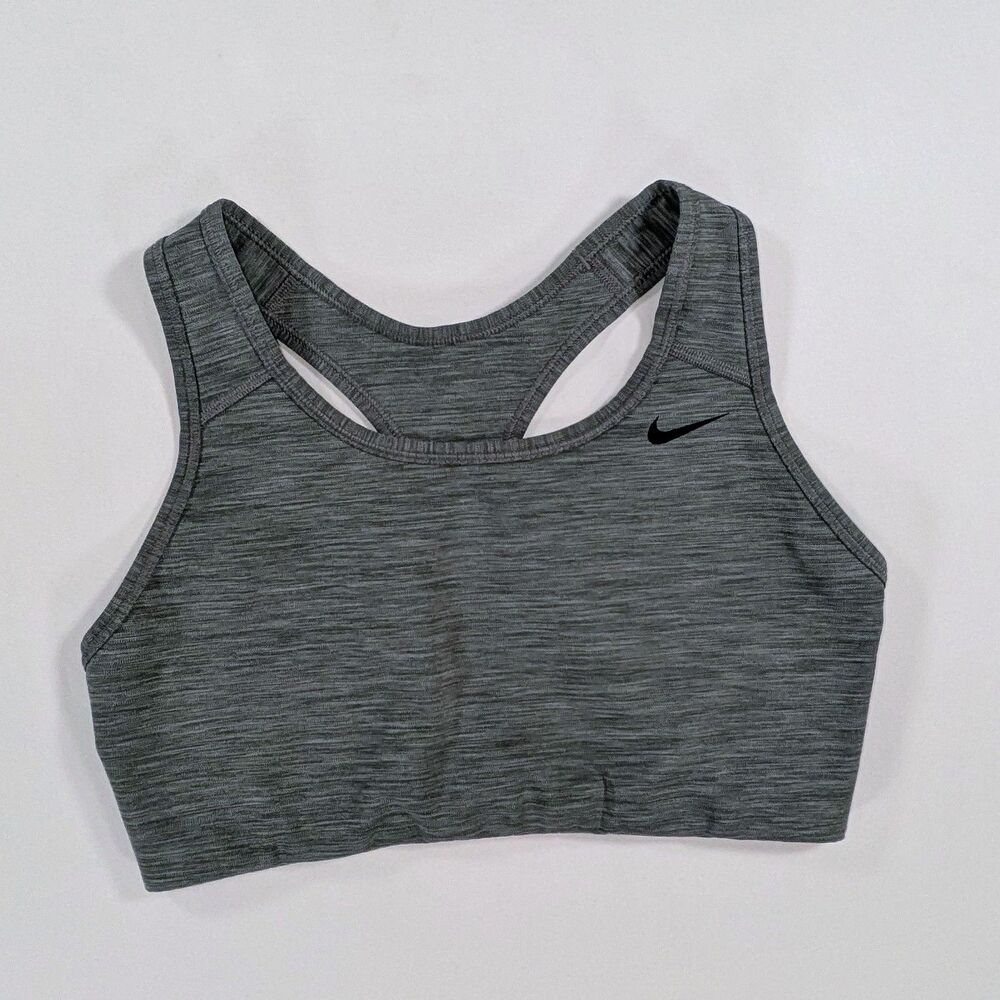 Nike Women’s Dry Fit Sports Bra, Weathered Grey, Size Large